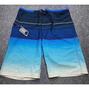 Burnside Board Shorts Mens 30 Swim Trunks Surf Zip Pocket Bottle Opener